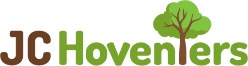 Het logo van JC Hoveniers, uw hovenier voor in Leiden